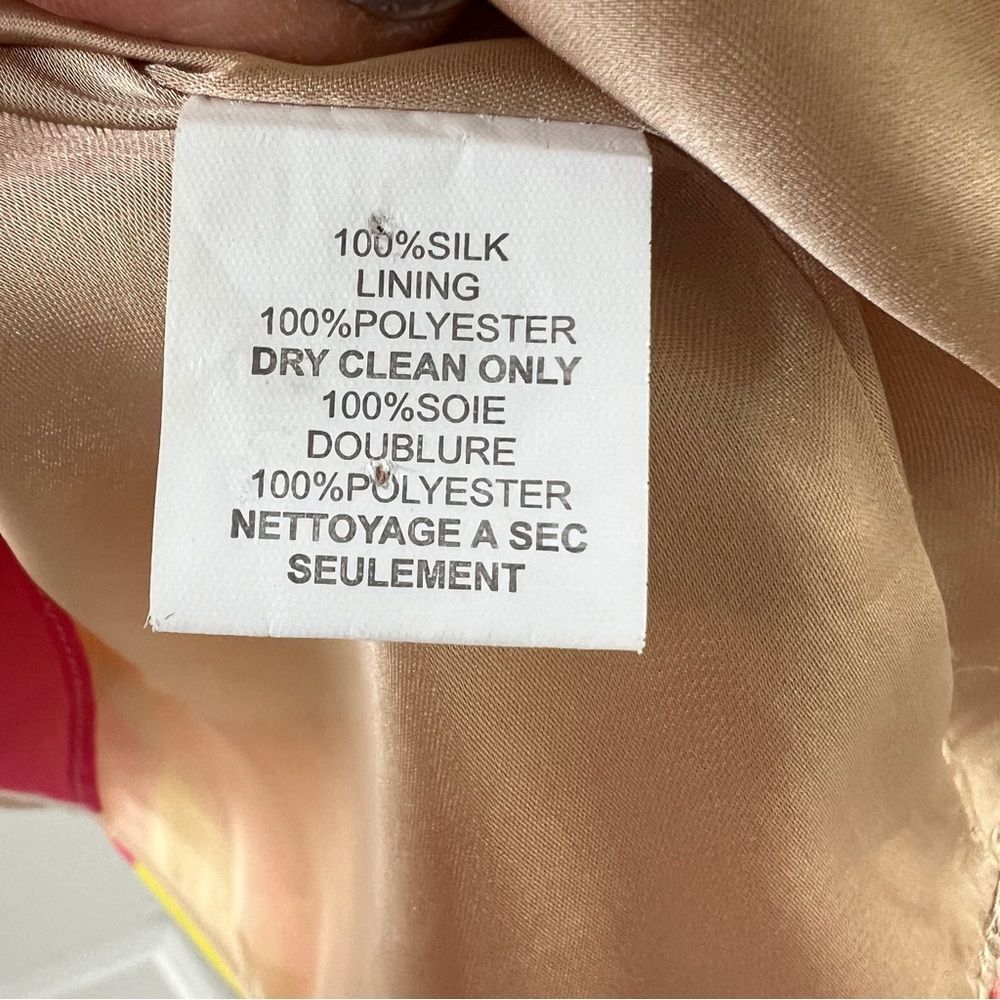 Trina Turk color block pastel tan pink orange tank camisole small - Picture 3 of 5